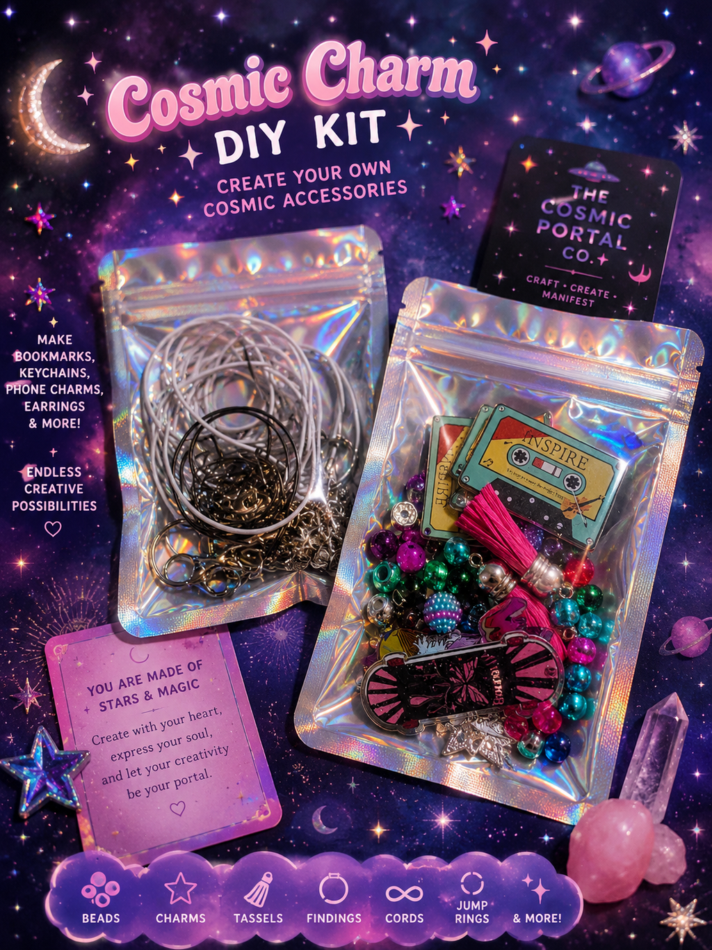 Cosmic Crafter Portal Kit. Retro theme