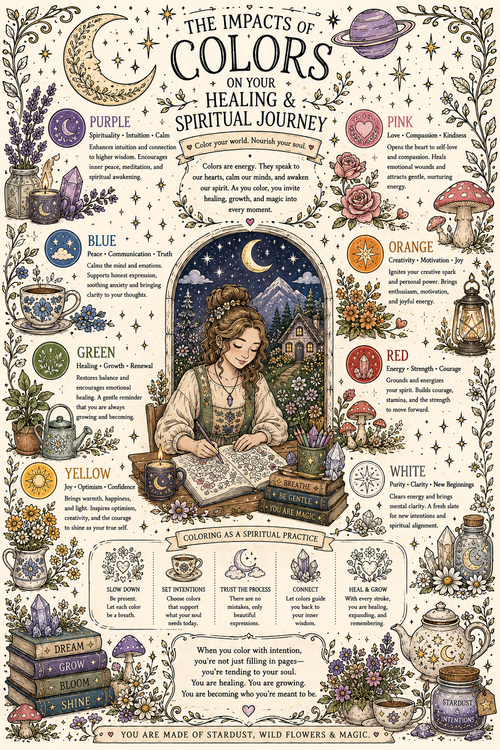 COSMIC COTTAGECORE COLORING BOOK
